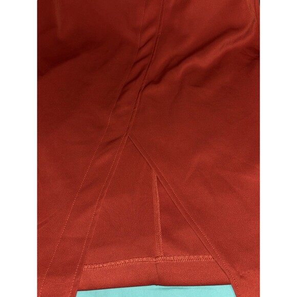 New York & Company Stretch Women's Red/Orange Front Slit Pencil Skirt Sz 8 NWTS - Picture 10 of 12